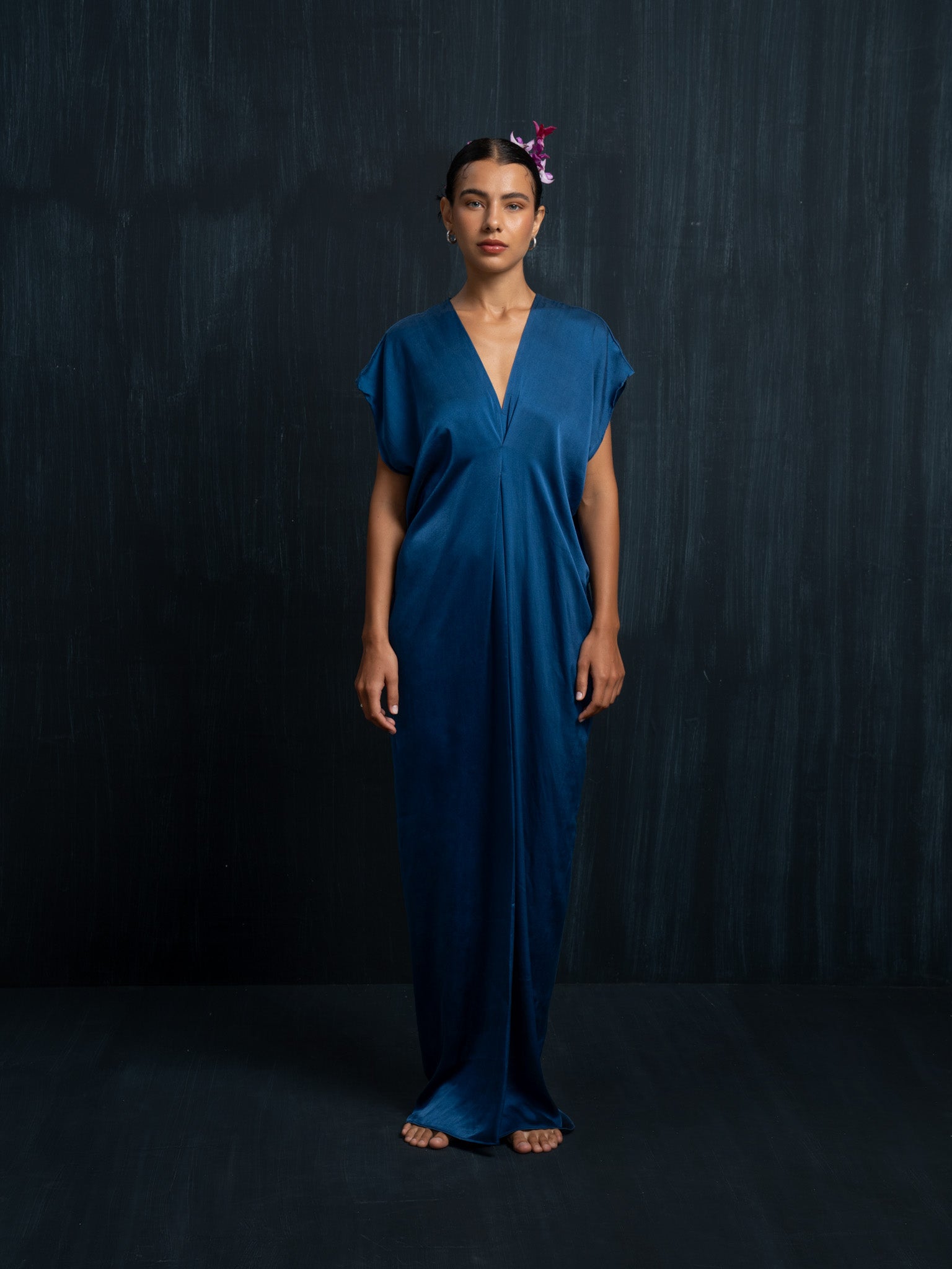 Gaya Silk Kaftan Dress