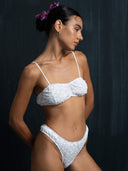 Cotton Intimate Set - White Embroidery