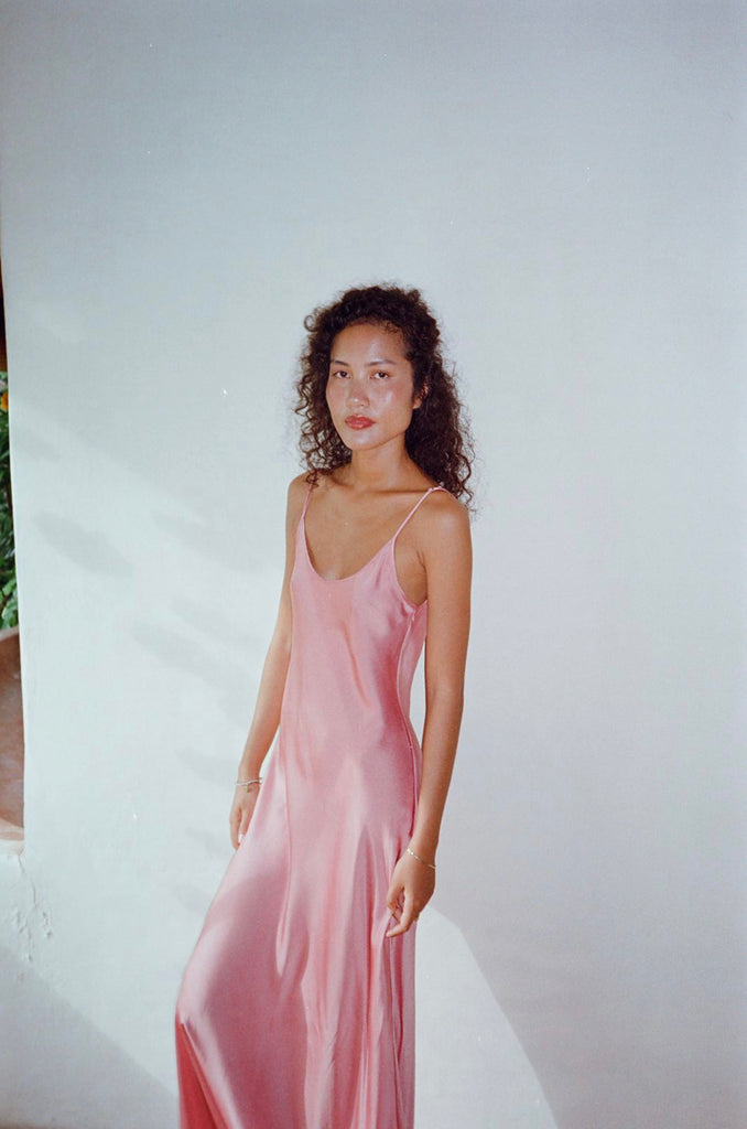 Scarlette Silk Dress - Full Length Maxi