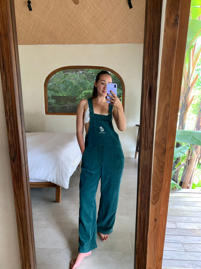Emerald green overalls hotsell