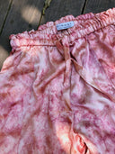 Annie Silk Shorts - Pink TieDye