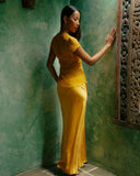 Silk Satin Bias Cut Aman Skirt