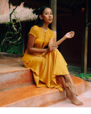 Silk Satin Bias Cut Aman Skirt