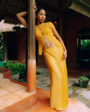 Silk Satin Bias Cut Aman Skirt