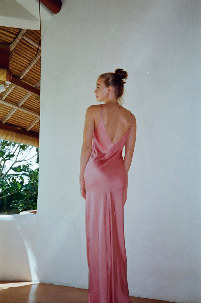 Scarlette Silk Dress - Full Length Maxi