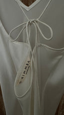 Lily White Silk Dress - Maxi
