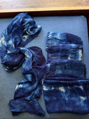 Deep Blue - Indigo silk scarf