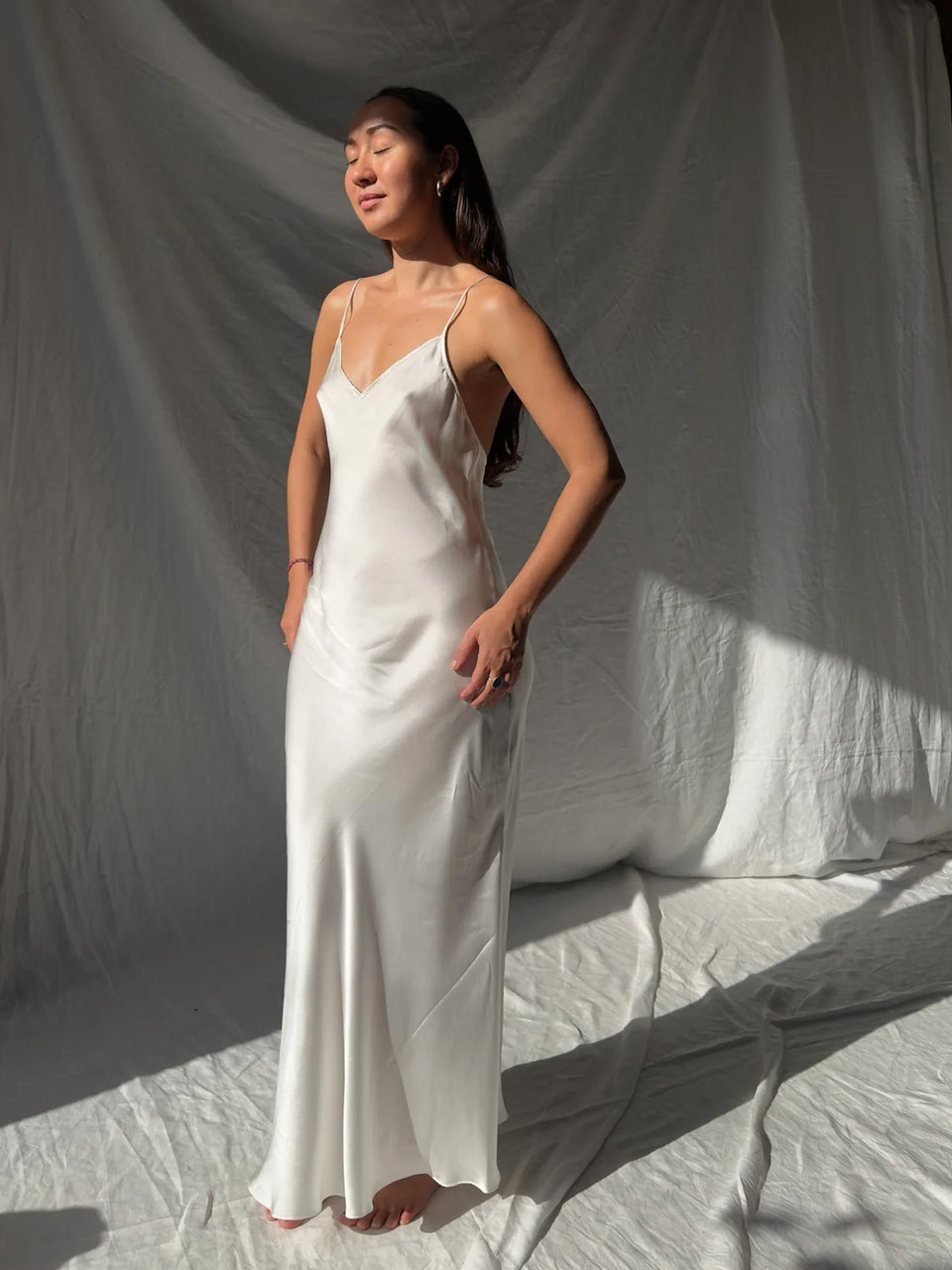 Buy Lily White Silk Dresses Online for Women