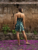 Jannah Wrap Skirt - Emerald Shibori - Mini