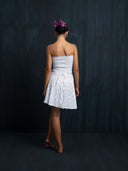 Jannah Wrap Skirt - White Cotton Embroidery