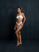Cotton Intimate Set - White Embroidery