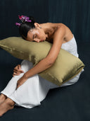 Pua Silk Pillowcase Set - Mint Green