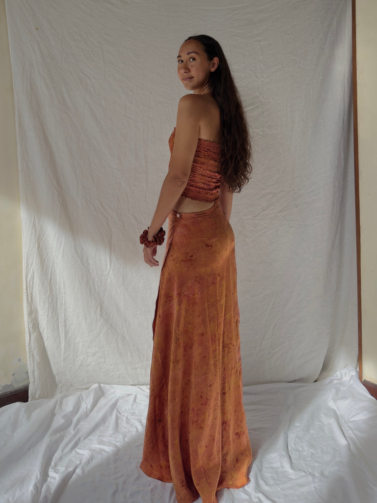 Botanical Jannah Gold Wrap Skirt