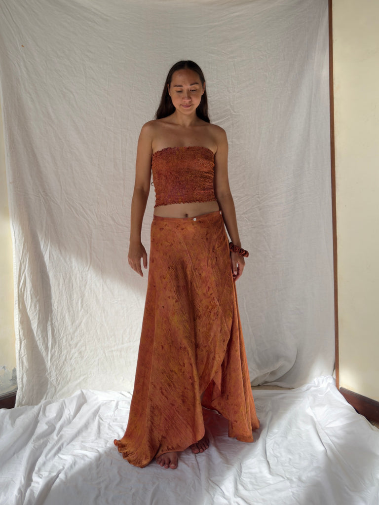 Botanical Jannah Gold Wrap Skirt